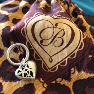 BRIGHTON OPEN HEART/FLOWER CHARM